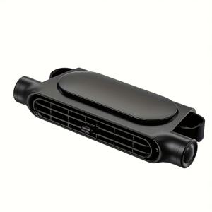 TEMU USB 전원 3단계 속도 무날개 차량용 시트 쿨링 팬 - 조절 가능한 공기 흐름, 얼음처럼 시원한 봉황 바람, 모든 차량에 맞는 휴대용 디자인, 쉬운 설치로 상쾌함 제공, 휴대용 냉각 팬, 차량 편의 액세서리|차량용선풍기