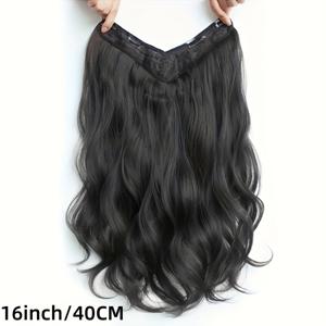 TEMU 16인치 고온 단백질 필라멘트 합성 헤어피스, 착용하기 쉬움, 머리 끝까지, 데이트, 야외, 일상 작업, 부활절, 어머니의 날 및 기타 장면에 적합, 군중 속에서 주목을 받는 중심이 됩니다.