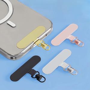 TEMU 4pcs 스테인레스 스틸 360도 회전 휴대폰 테더 세트 - 모든 종류의 휴대폰 케이스, 휴대폰 액세서리용 안전 커넥터가 있는 내구성 있는 금속 패치 가스켓