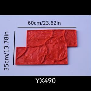 TEMU DIY 바닥 및 도로 표면 공예용 컬러풀 콘크리트 엠보싱 몰드 - 시멘트 아트 PU 프레스 도구, 전원 필요 없음