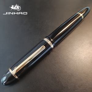 TEMU 1pc Jinhao X159 클래식 디자인 아크릴 대형 골든 클립 쓰기 서예 펜트리트 펜과 컨버터 (F/EF nib)