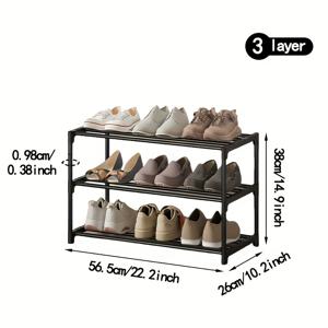 TEMU 1개 쌓을 수 있는 신발장, 다층 홈 입구용 신발 보관함, 복도 및 발코니에 적합
