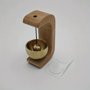 TEMU 1개의 클래식 일본 스타일 풍경, 달래는 소리, 나무 고리, 창의적인 놋쇠 종, 문 진입 알림, 홈 데코, 매달린 장식, 독특한 선물 아이디어, 깃털 없음, 전원 필요 없음, 크리스마스 스타일, 금속 재질