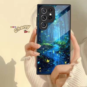 TEMU 스타일리시한 디자인 폰 케이스 - 삼성 S 시리즈(S9, S10, S20, S21, S22, S23, S24, S25, FE Ultra Plus 5G) 및 강화 유리 보호 기능 포함