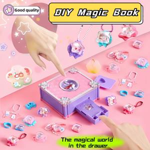 TEMU 161피스 DIY 팔찌와 반지 만들기 키트, 카드, 링, 스티커, 비즈 및 펜던트 포함 - 생일과 휴일에 이상적인 목걸이 및 팔찌 창의적 보석 공예 세트