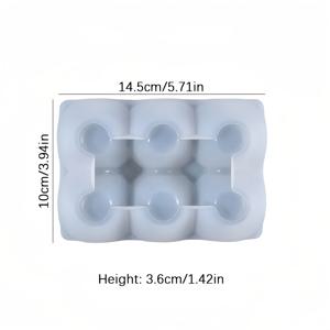 TEMU 계란 보관용 그릇 실리콘 모양 DIY 계란 그리드 장식 에폭시 수지 모양 손수 만든 석고 콘크리트 공예 모양 촛불 용기 모양 가정 장식 만들기 용품 몰
