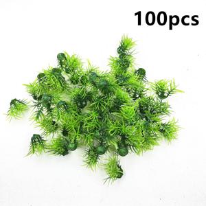 TEMU 100개 3cm 인공 녹색 잔디 식물 - 미크로 랜드스케이프 창조에 적합한 플라스틱 미니어처 잔디 액세서리 - 세인트 패트릭'S 데이, 노동 데이, 지구 데이 등에 이상적 - 전기나 배터리가 필요하지 않습니다, 랜드스케이프 액센트|foliage 장식|플라스틱 잔디, 미니어처 식물