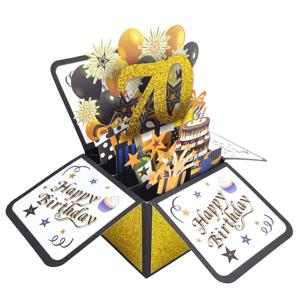 TEMU 1pc, 행복한 16/18/20/21/30/40//70/80번째 생일 팝업 카드, 메모와 봉투가 있는 30번째 생일 카드, 남편, 아내, 남성 및 여성을 위한 생일 선물, 3D 팝업 생일 축하 카드, 소규모 비즈니스 용품