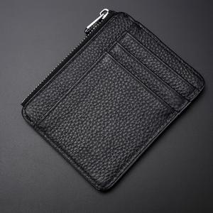 TEMU 남성용 정품 가죽 지갑 - 비즈니스 스타일, 지퍼 동전 지갑, 은행 카드, 신분증이 있는 멀티 카드 홀더