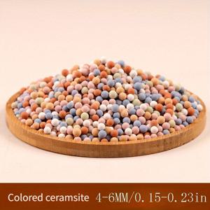TEMU 500g 다양한 색상의 통기성 세라믹 볼 하이드로포닉 화분용 - 복숭아색, 파란색, 흰색, 녹색, 분홍색 - 심기 및 포장에 이상적, 꽃 냄비 매트 베이스, 하이드로포닉 식물 재배 | 장식용 세라믹 볼 | 테라코타 볼|수경