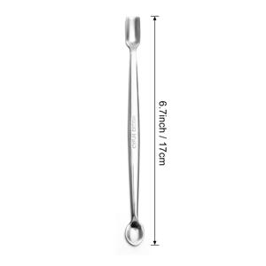 TEMU 실험실/공예용 1-5개입 17cm/6.7인치 공예 스푼, 두 가지 독특한 모양의 스푼 헤드는 글리터, 엠보싱 파우더, 시퀸 및 기타 작은 장식품 작업에 이상적입니다