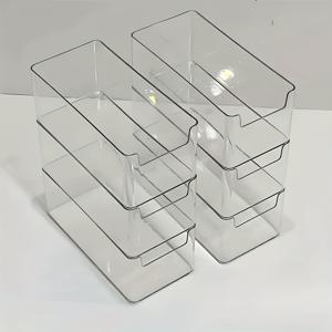 TEMU 세트 3/5/6개 투명 플라스틱 보관함, 칼날, 문구, 화장품, 스낵 및 마스크용 서랍 정리함, 욕실 및 의자 정리함용 내구성 있는 플라스틱 데스크탑 정리함, 전기 없음, 데스크탑 정리함, 의자 및 서랍 보관함, 가정용 보관함