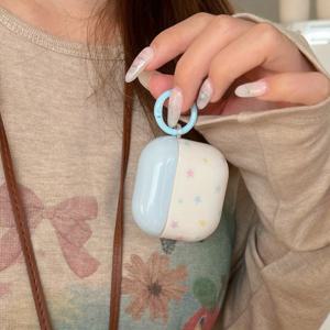 TEMU AirPods Pro, AirPods 4, AirPods1/2, AirPods 3 및 AirPods Pro 2세대용 귀여운 별무늬 소프트 케이스 무선 헤드셋 커버|폰케이스|헤드폰|케이스