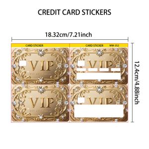 TEMU 그램 골든 VIP 카드 | 디자인 | 내구성 및 긁힘 방지 PVC | 신용 카드, 교통 패스, 신용 카드, 키 및 더 이상 이상적인 | 파티 및 선물에 완벽합니다.