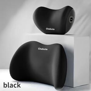 TEMU 2pcs 에르고노믹 메모리 폼 자동차 목 및 척추 지원 베개 세트 - 긴 운전, 운전자의 편안한 여행 액세서리 및 승객을위한 조절 가능한 헤드레스트 및 백 쿠션|허리보호대|목베개