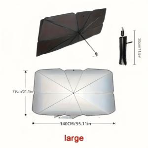 TEMU 2023년 새로운 햇빛 차단 열绝緣 UV 보호 - 전면 유리 차단 커튼, 롤업 디자인, UV 보호, 열绝緣, 자동차 실내 커버, 햇빛 차단 액세서리 | 현대 자동차 액세서리 | 쉬운 롤업 디자인, 자동차용 햇빛 차단