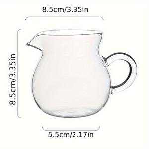 TEMU 1pc, 쿵푸 차 투수, 빈티지 유리 주전자, 내열 유리 중국 찻잔, Gong Dao Bei, 차 공유 투수, 여름 겨울 Drinkware