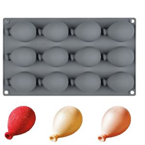 TEMU 풍선 모양 실리콘 무스 케이크 몰드 - DIY 베이킹 & 장식 도구, 12