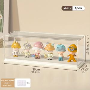 TEMU 1개 피규어 보관 상자, 인형 보관 상자, 인형 수납 캐비닛, 인형 아크릴 디스플레이 박스, 투명한 보관함, 미니 장난감 및 컬렉션에 적합, 조립식 스토리지 디스플레이 시리즈