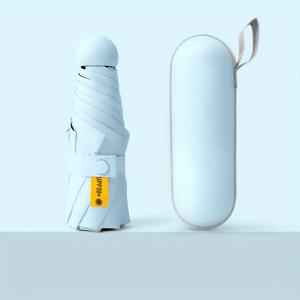 TEMU 초경량 미니 5층 6가지 골드 접이 우산, 휴대용 방풍 우산, 2025년 최신 트렌드 다색 옵션, 여행 및 학생 통근 필수품, 엄마 가방 비상 필수품, 데이 선물, 어머니의 날 아버지의 날 생일 선물, 엄마 또는 할머니를 위한 필수 선물