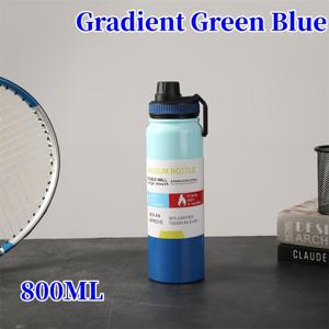 TEMU 800ml 보온/보냉 스테인레스 스틸 물병 - 휴대용, 누출 방지, 플립 탑 뚜껑, 야외 활동, 캠핑 및 여행에 완벽, 다양한 색상 제공, 캠핑 필수품 | 현대 물병 | 내구성 있는 물 용기, 물병