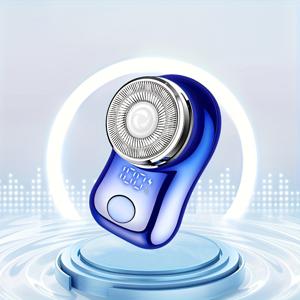 TEMU 남성용 전문 전기 면도기 미니 면도기, 스마트 디지털 디스플레이가 있는 USB 수염 면도기, 언제 어디서나 쉽게 면도, 남성용 면도 보조기, 외출, 차량, 가정용으로 적합, 축제 선물로 완벽