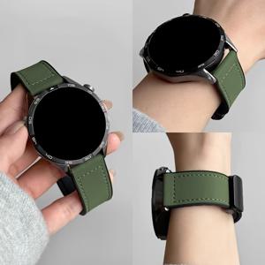 TEMU 1개 우아한 실리콘 + PU 가죽 시계 밴드, 자석 버클 포함, 화웨이 GT/삼성 액티브 2 40mm 44mm, 액티브 40mm, 3 41mm, 4 20mm 22mm, 기어 S2용 - 편안한 스트랩
