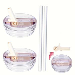 TEMU 2pcs 40oz Tumbler 분리 가능한 플립 스트로우 뚜껑, 40oz Tumbler 누출 방지 뚜껑, 호환되는 액세서리