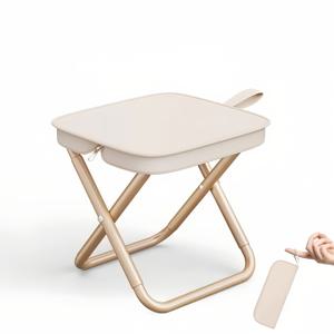 TEMU 야외용 접이식 의자 펜슬 케이스 소형 해먹 휴대용 스툴 수납 포켓 포함, 내구성 있는 옥스포드 원단 프레임으로 빠른 설치 및 쉬운 백팩 또는 운반 가능, 캠핑, 여행, 낚시 피크닉에 적합한 경량 접이식 의자|캠핑의자|좌식의자|접이식의자