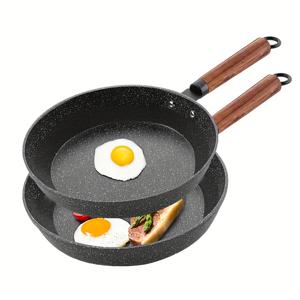 TEMU 스테이크, 계란 프라이, 팬케이크용 가정용 무스틱 프라이팬 세트; 인덕션 및 가스레인지 호환 가능