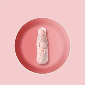 TEMU Fuyu Duan 미니 5-접형 휴대용 우산, 태양 보호, 자외선 차단, 가벼우면서 소형, 내구성 있는 포뉴 천, 철 갈비, 플라스틱 손잡이, 모든 날씨 사용에 이상적, 휴대용 우산 | 소형 우산 | 가벼운 우산|양산