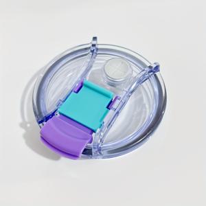 TEMU 1pc 폴리스타인 누수 방지 뚜껑, 플립업 누수 방지, 스플래시 방지, 스크루가 달린 40oz 텀블러 컵용 유니버설 교체 커버 액세서리
