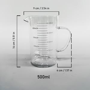 TEMU 마크와 손잡이가 있는 유리 측정 컵, 고온 내성, 대용량, 전자레인지 안전, 베이킹, 밀가루, 계란 whisking, 우유 측정, 주방 액세서리|전자레인지|계란찜기