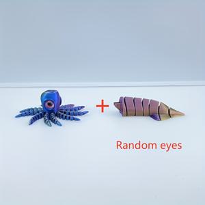 TEMU 컬러풀 3D 프린트 된 문어 피규어, 관절 몸체와 랜덤 눈 - , 크리스마스, 발렌타인데이, 이스터, 세인트 패트릭 데이 선물, 문어 욕실 장식에 이상적인, 활력 넘치는 홈, 오피스, 차량 장식