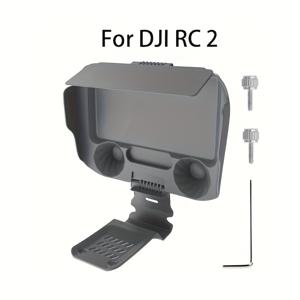 TEMU DJi RC2 조절 가능한 라이트 쉴드 및 보이지 않는 서브 패널 스토리지가 있는 2-in-1 보호 커버 - Air3S/Air3/Mini4 Pro 플립 드론 리모컨용 내구성 있는 플라스틱 스크린 프로텍터 액세서리, 드론 파일럿 기어 | 슬림한 보호 | 정밀 핏 디자인