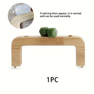 TEMU 1개 수제 DIY 빈티지 지갑 프레임 손잡이, 컬러풀 비즈 교체, 나무 걸쇠 잠금 장식, 뜨개질 가방 도구를 위한 공예품, 핸드백 액세서리