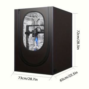 TEMU 1개 3D 프린터 인클로저 - 방화 및 방진, 일정 온도 보호 커버, Ender3/Ender 3S/3S1/3S1 Pro/Ender5/5 Pro, CR-10/10S/10MINI, CR-X/CR-20 중형 호환, 내구성 있는 재질로 제작, 안전한 프린팅 환경을 위한 / 다양한 모델에 적합 / 3D 프린팅 애호가용