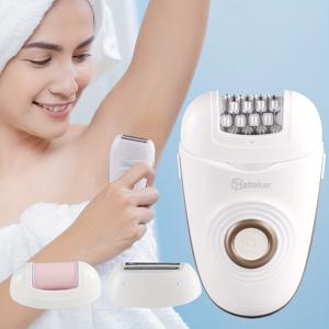 TEMU HATTEKER 3-in-1 다기능 전기 헤어 리무버, 스테인리스 스틸 블레이드, USB 충전식 리튬 배터리, 여성용 발 그라인더 세트, 내장 배터리 포함한 면도 장치, 액세서리 포함되지 않음