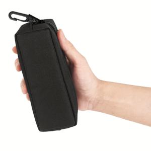 TEMU 1pc 여행 안경 가방, 1pc 프리피 스타일 나일론 안경 가방, 후크, RFID 차단, 남녀 공용 여행 안경 케이스, 태양 및 독서 안경용 지퍼 보관 가방, 가정 정리 액세서리, 블랙|선글라스|썬그라스