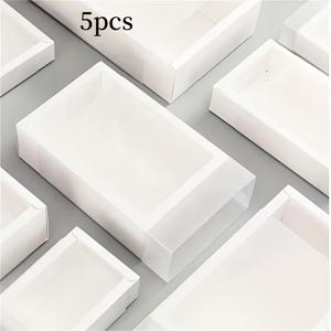 TEMU 5개 세트 프로스트 풀아웃 종이 상자 립스틱 마스카라 네일 폴리쉬 티 비스킷 포장 종이 상자 장식 스카프 옷 고급 선물 장식 생일 데이 비즈니스 유니버설
