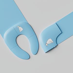 TEMU 어린이 플라스틱 변기 냄비 시트 어린이 변기 시트 남아 여아용 접이식 변기 시트 무료 휴대용 가방