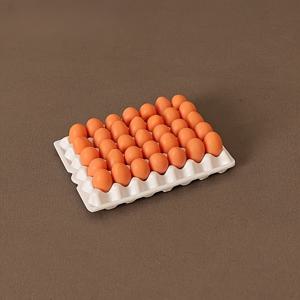 TEMU 36개 알이 들어있는 계란판 세트 - 흰색과 갈색, ABS 미니어처 모델 - 인형극, 슈퍼마켓 장면, DIY 장식 및 사진 소품, 슈퍼마켓 장면 장식 | 장난기 있는 디자인 | 내구성 있는 플라스틱, 계란 장식