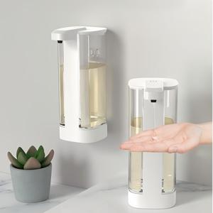 TEMU 욕실, 주방 및 가정 사무실용 대용량 스마트 인덕션 샴푸 디스펜서 - USB 충전식, 액체 샴푸, 샴푸 및 샤워 젤용 다용도 - 향수 없음, 이상적인 봄 선물, 주방 디스펜서 | 세련된 플라스틱 디스펜서 | 현대적인 미학