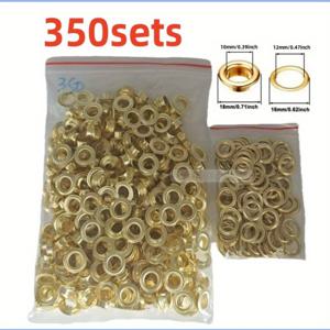 TEMU 200개의 10mm 링이 있는 완전한 아이렐 펀치 키트 - DIY 타프, 스프레이 직물, 수동 공기 아이렐 플라이어, 채식 광고 도구, 휴대용 클래스 머신, 인조 가죽 및 방수 직물 프로젝트, 수제품 및 수제품 필수품에 적합합니다.