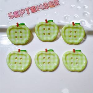 TEMU 14개 사과 버튼, DIY 의류, 신발, 홈 , 야외 축제 장식품, 파티 선물, 크리스마스 액세서리, 주얼리 만들기 재료에 완벽한