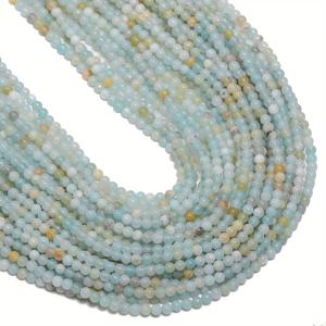 TEMU DIY 주얼리 만들기용 천연 아마조나이트 비즈 2/3mm - 팔찌, 목걸이, 귀걸이용 루스 스페이스드 스무스 라운드 비즈 - 여성 선물 용품