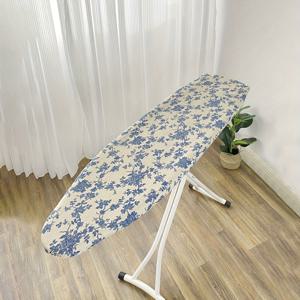 TEMU 1pc 표준 크기 다리미 보드, 15.02x54.0 인치, 엣지 보호 및 다리미 보지 커버, 파란색과 흰색 꽃 무늬, 다리미 보드 천 세트용, 보드 포함 없음