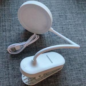 TEMU 1개 터치 컨트롤 클립온 독서등 USB 충전, 기숙사 책상 침대 옆 독서등, 휴대용 사무실 가정 소프트 라이트 클립 테이블 램프 눈 보호 스터디 데스크 램프, 3단계 조광 LED 데스크 램프