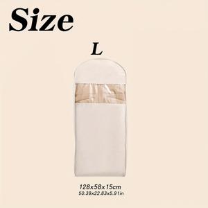 TEMU 3가지 사이즈 옵션 - 압축 가능한 투명 창문 옷걸이 가방, 정장·자켓·코트 보관용 공간 절약형 수납함, ≥3.2입방피트 용량, ≥68.58cm 높이, 옷장 정리 및 옷장 수납에 완벽 | 지퍼 잠금, 사계절 사용 가능, 6개 방에 적합한 의류 정리함