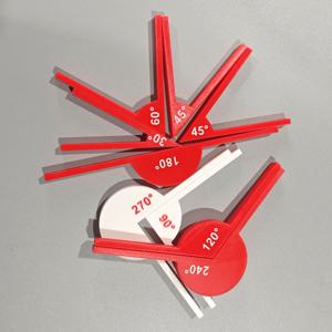 TEMU 1set/9pcs 교사 도구 세트 30°/60°/90°/45°/120°//240°/ 수학 각도 표시 도구 기하학적 각도 교사 액세서리 학습 도구 각도 인식 도구
